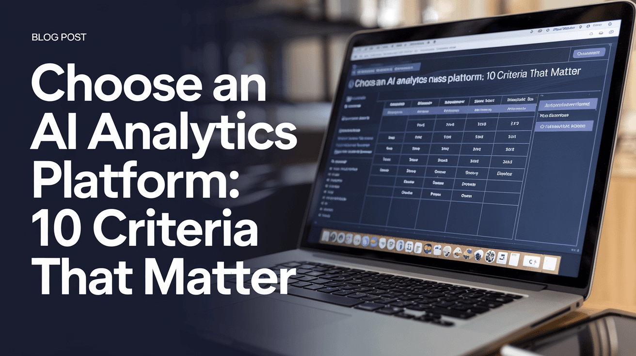 Choose an AI Analytics Platform: 10 Criteria That Matter